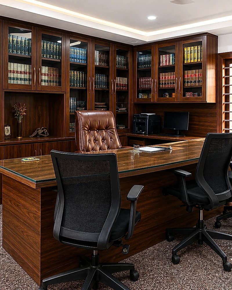Consultation cabin at the law chambers